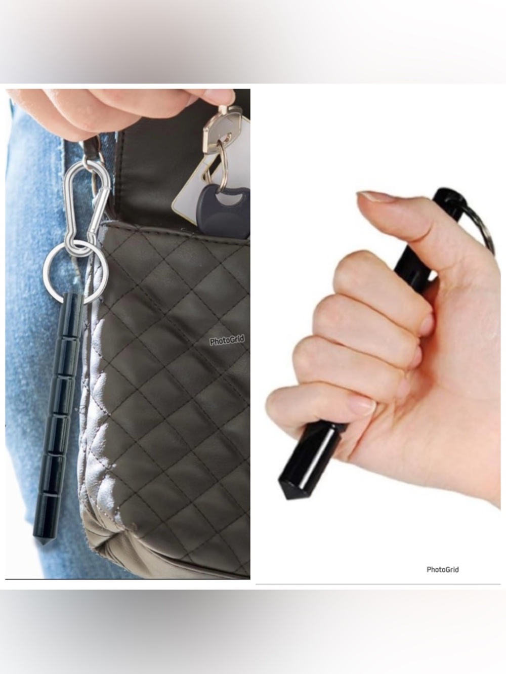 NEW Self Defense Bag Charm/ Keychain Aluminum Personal Protection